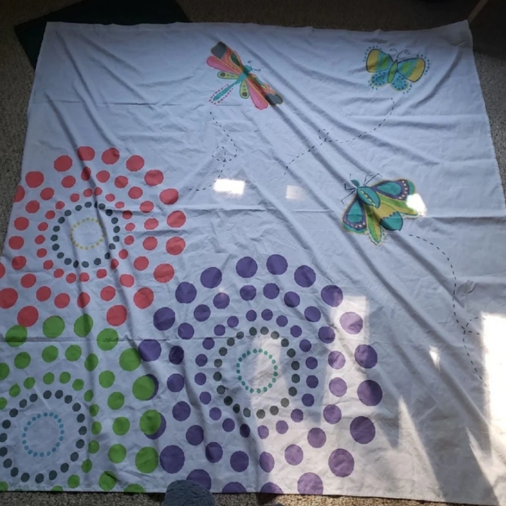 Butterfly shower curtain